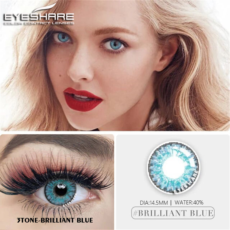 3TONE Brilliant-Blue 14,5 mm 1 par | 1 año