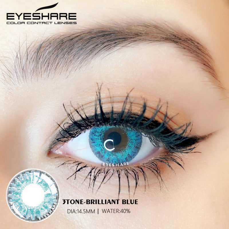 3TONE Brilliant-Blue 14,5 mm 1 par | 1 año
