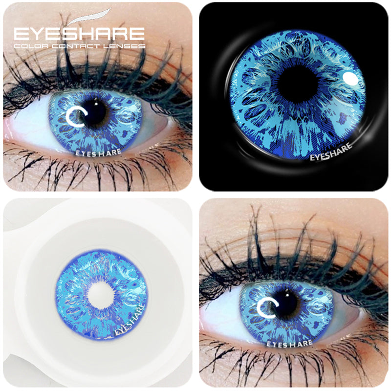 Cosplay HD38 Azul 14,5 mm 1 par | 1 año