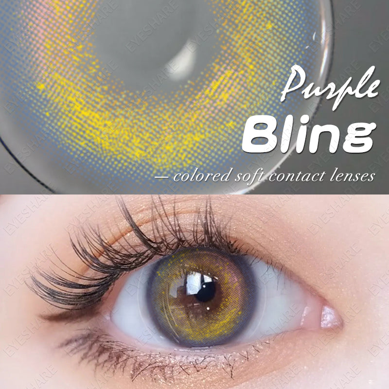 Bling Purple 14,2 mm 1 par | 1 año