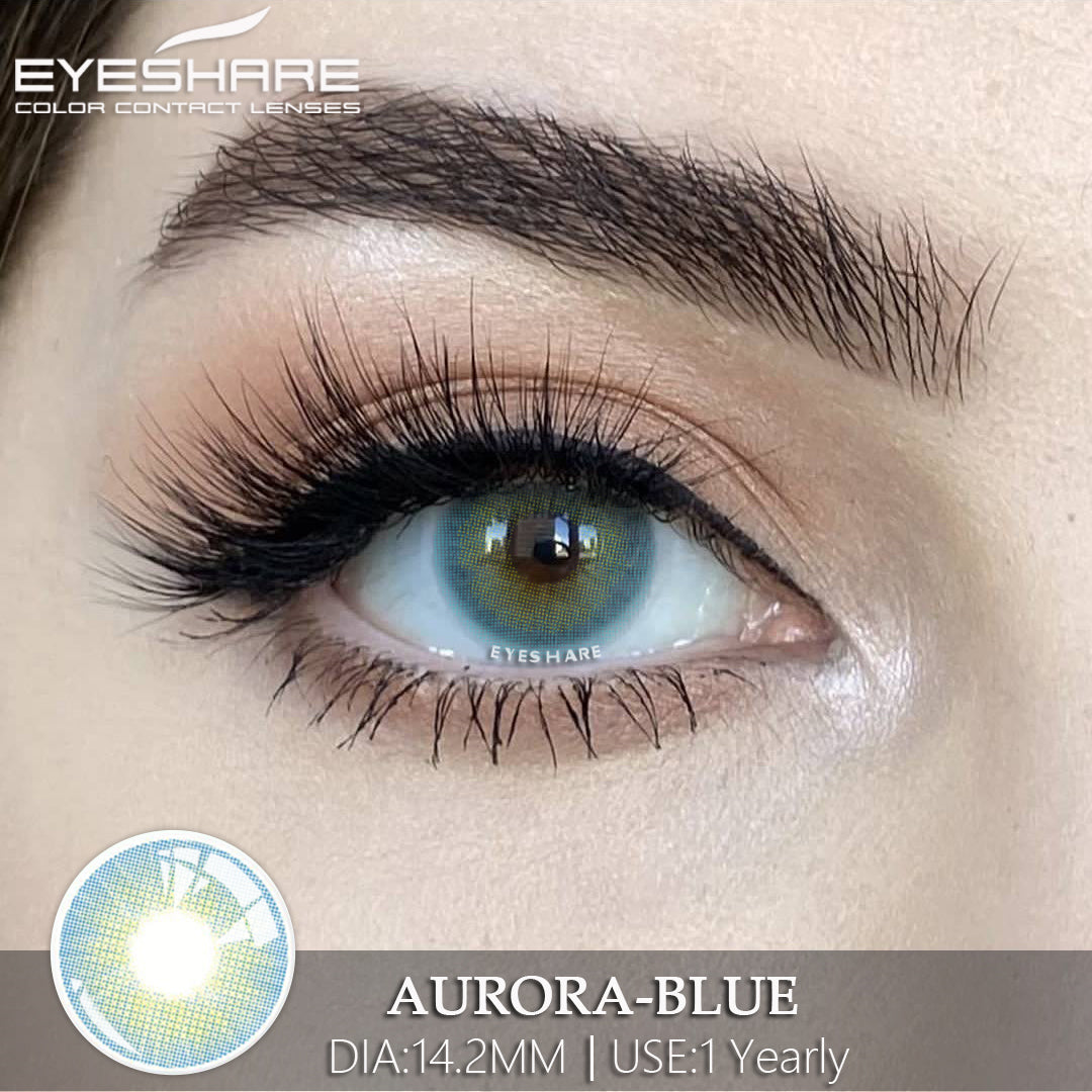 Aurora Blue 14,2 mm 1 par | 1 año