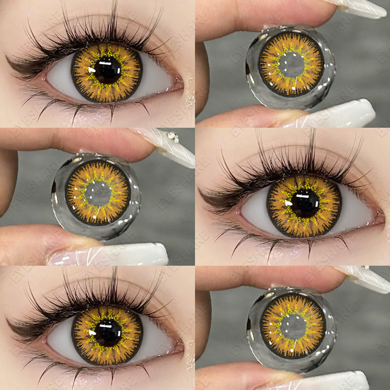 Cosplay AYY Brown 14,5 mm 1 par | 1 año