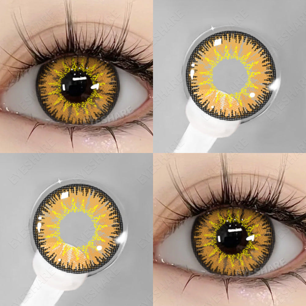 Cosplay AYY Brown 14,5 mm 1 par | 1 año