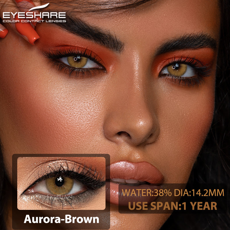Aurora Brown 14,2 mm 1 par | 1 año