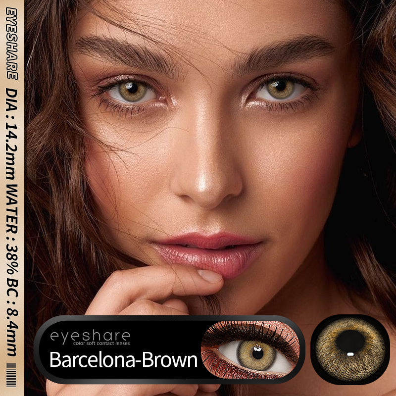Barcelona Brown 14,2 mm 1 par | 1 año