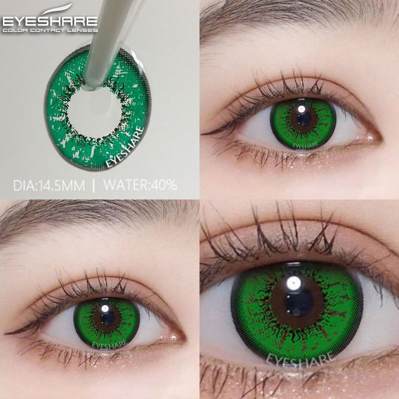 Cosplay BELLA Verde 14,5 mm 1 par | 1 año
