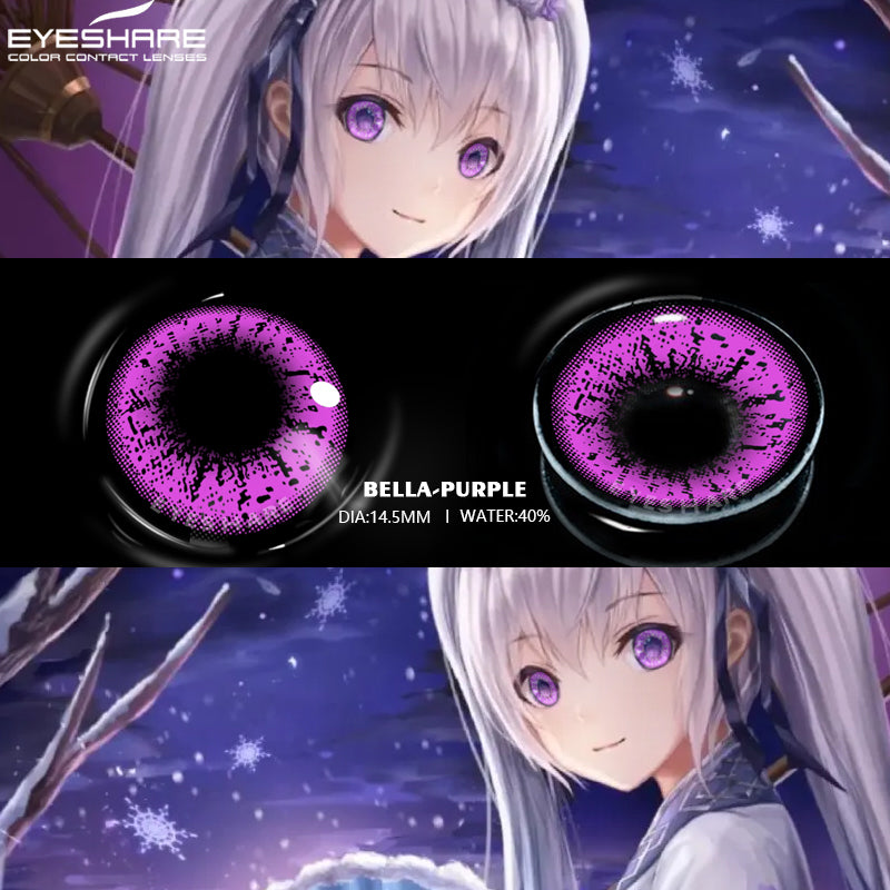 Cosplay Bella Purple 14,5 mm 1 par | 1 año