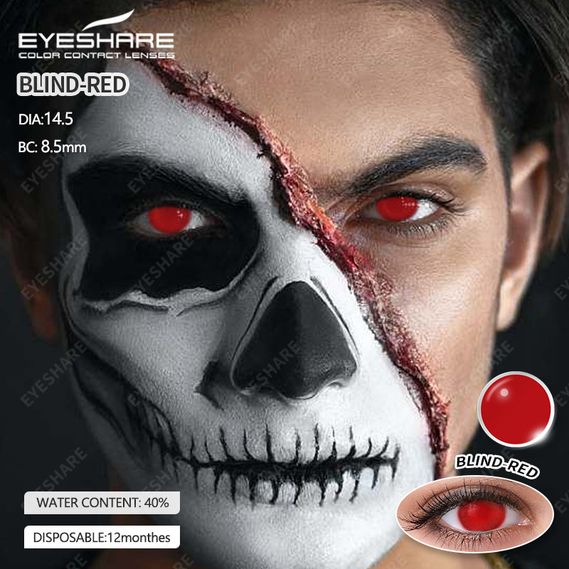 Cosplay BLIND Rojo 14,5 mm 1 par | 1 año