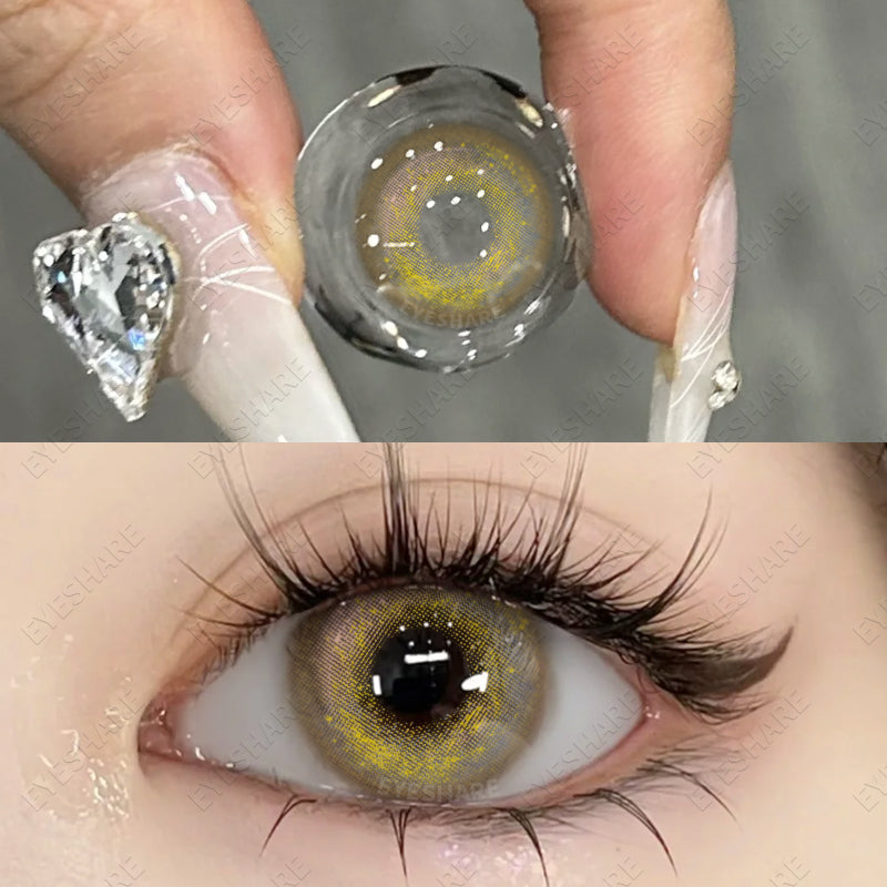 Bling Brown 14.2mm 1 Pair | 1 Year