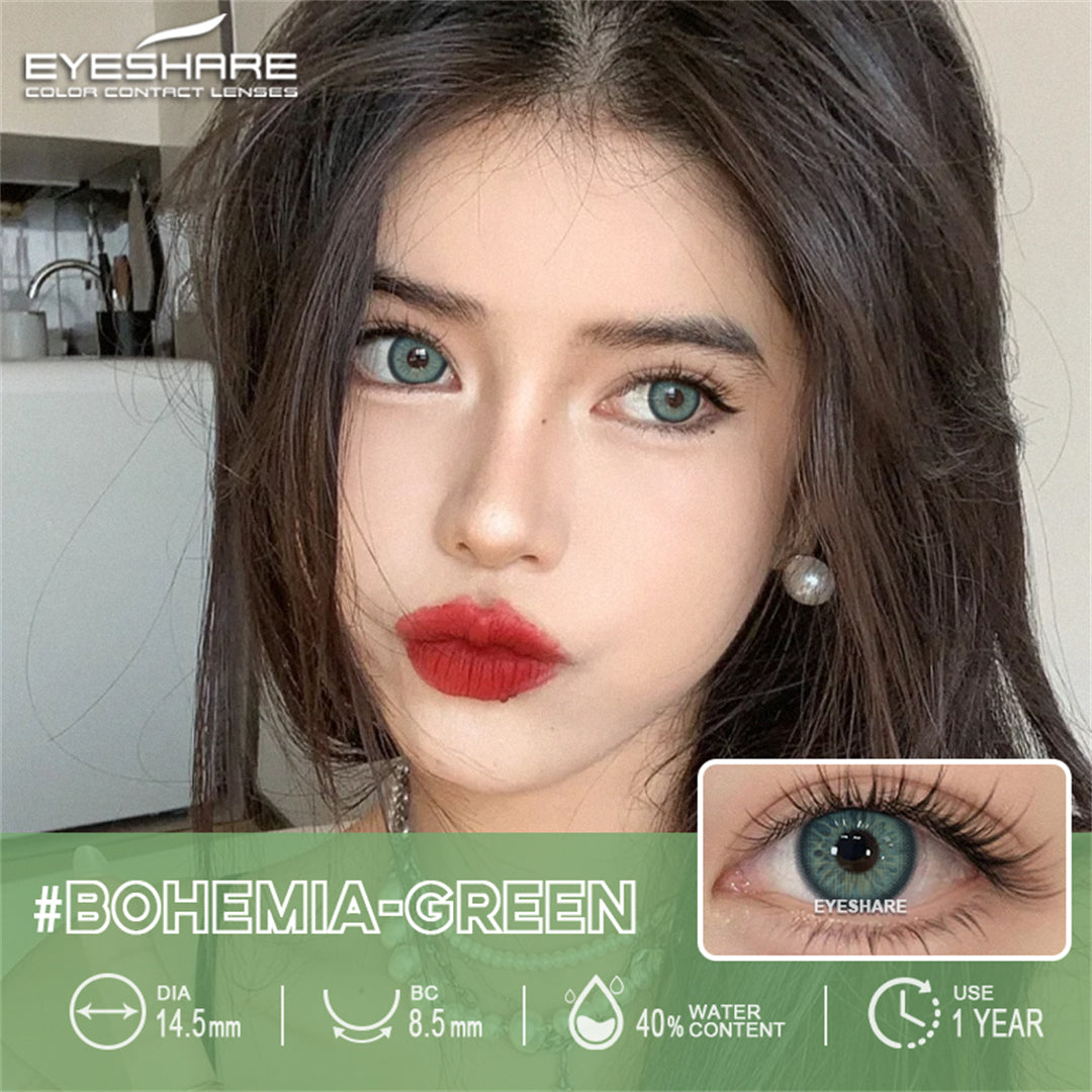 Bohemia Green 14,5 mm 1 par | 1 año