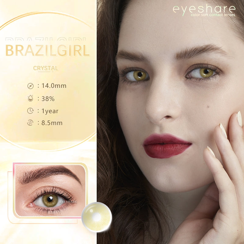 Brasileña Crystal 14,0 mm 1 par | 1 año