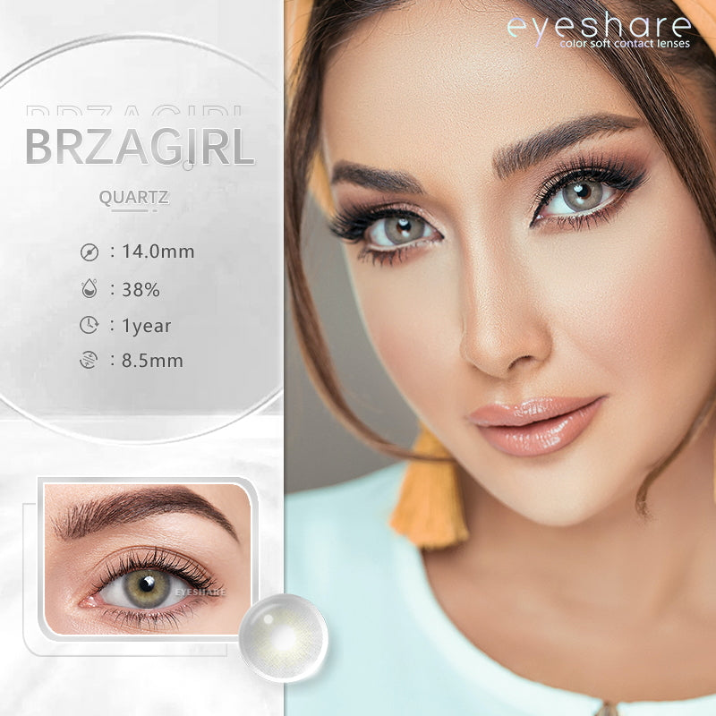 Cuarzo Brazilgirl 14,0 mm 1 par | 1 año