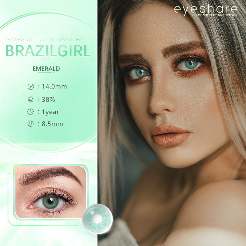 Brazilgirl Verde 14,0 mm 1 par | 1 año