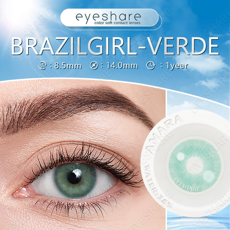 Brazilgirl Verde 14,0 mm 1 par | 1 año