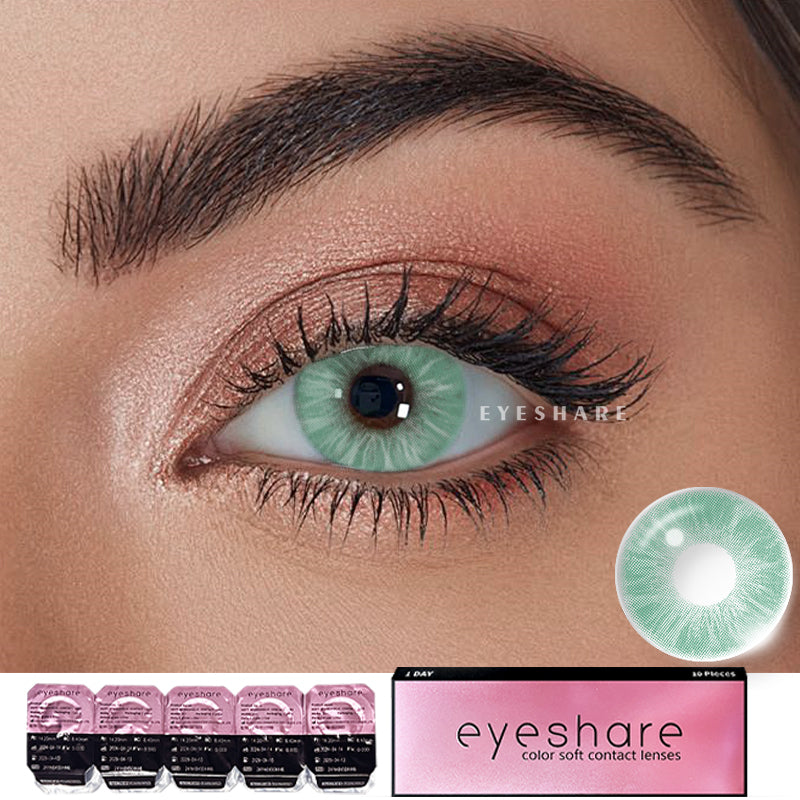Croacia Verde 1 día de uso I 14,2 mm, 10 piezas = 5 pares