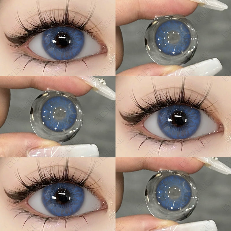 Gema azul brillante de 14,0 mm, 1 par | 1 año