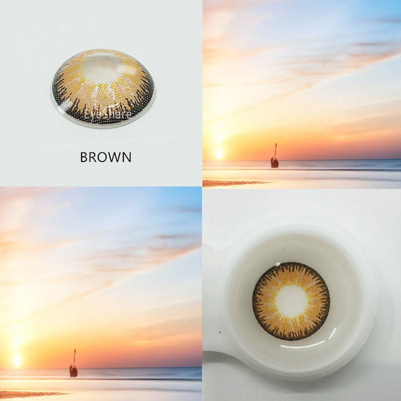 Cosplay AYY Brown 14,5 mm 1 par | 1 año