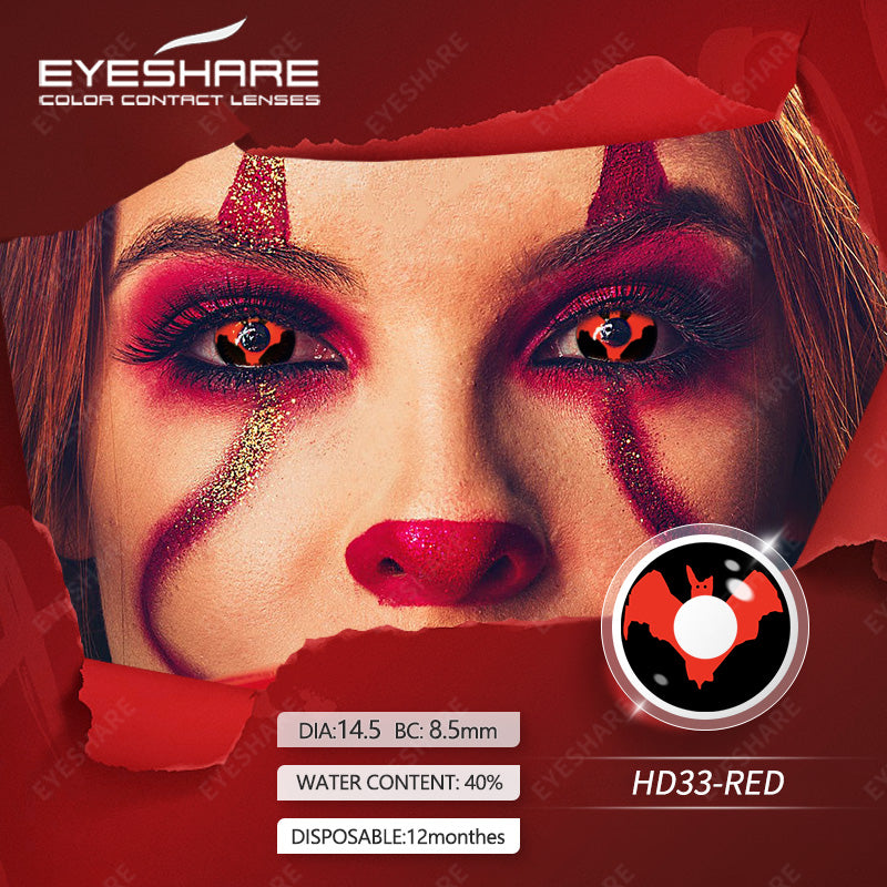 Cosplay HD33 Rojo 14,5 mm 1 par | 1 año