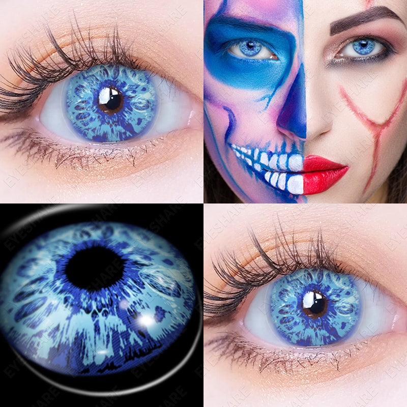 Cosplay HD38 Azul 14,5 mm 1 par | 1 año