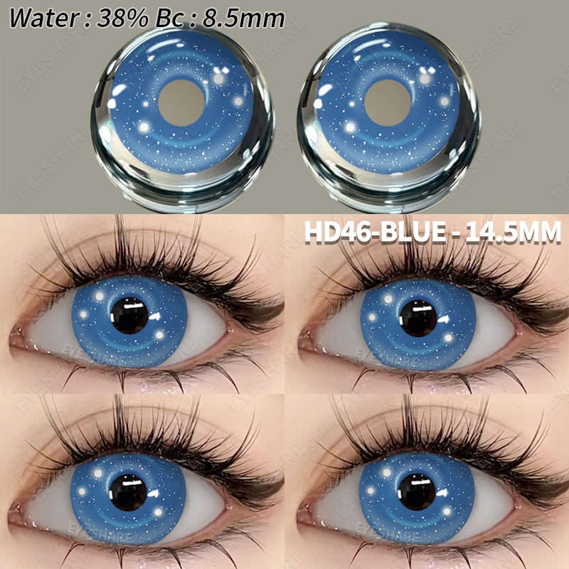 Cosplay HD46 Azul 14,5 mm 1 par | 1 año