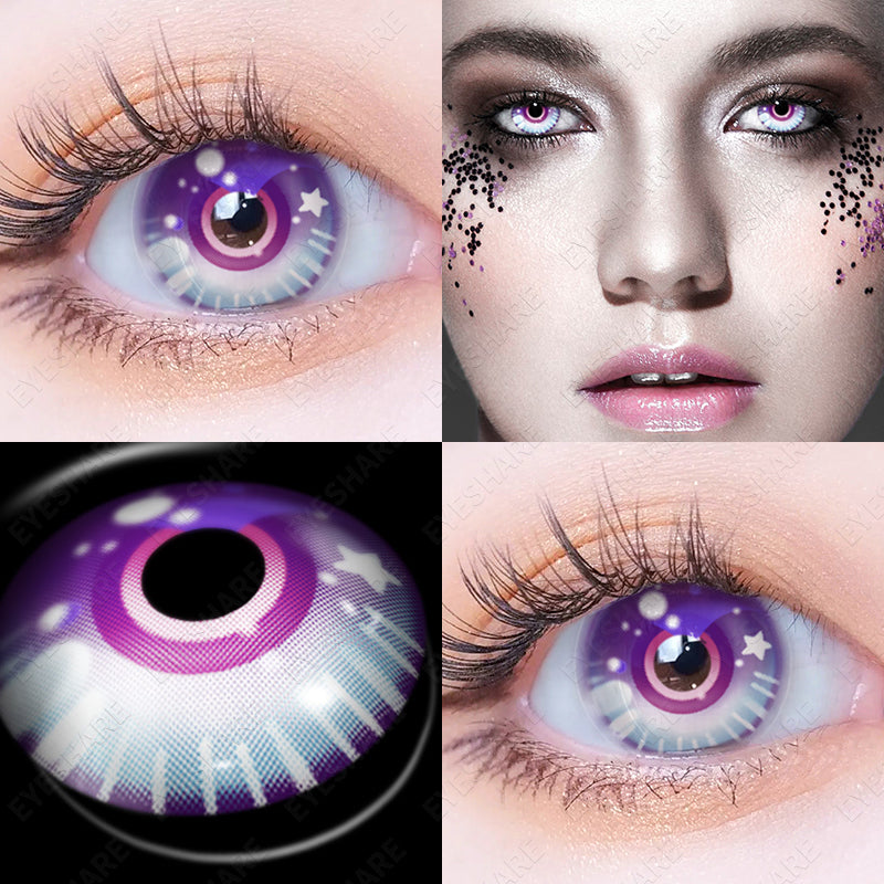 Cosplay HD64 Purple 14,5 mm 1 par | 1 año