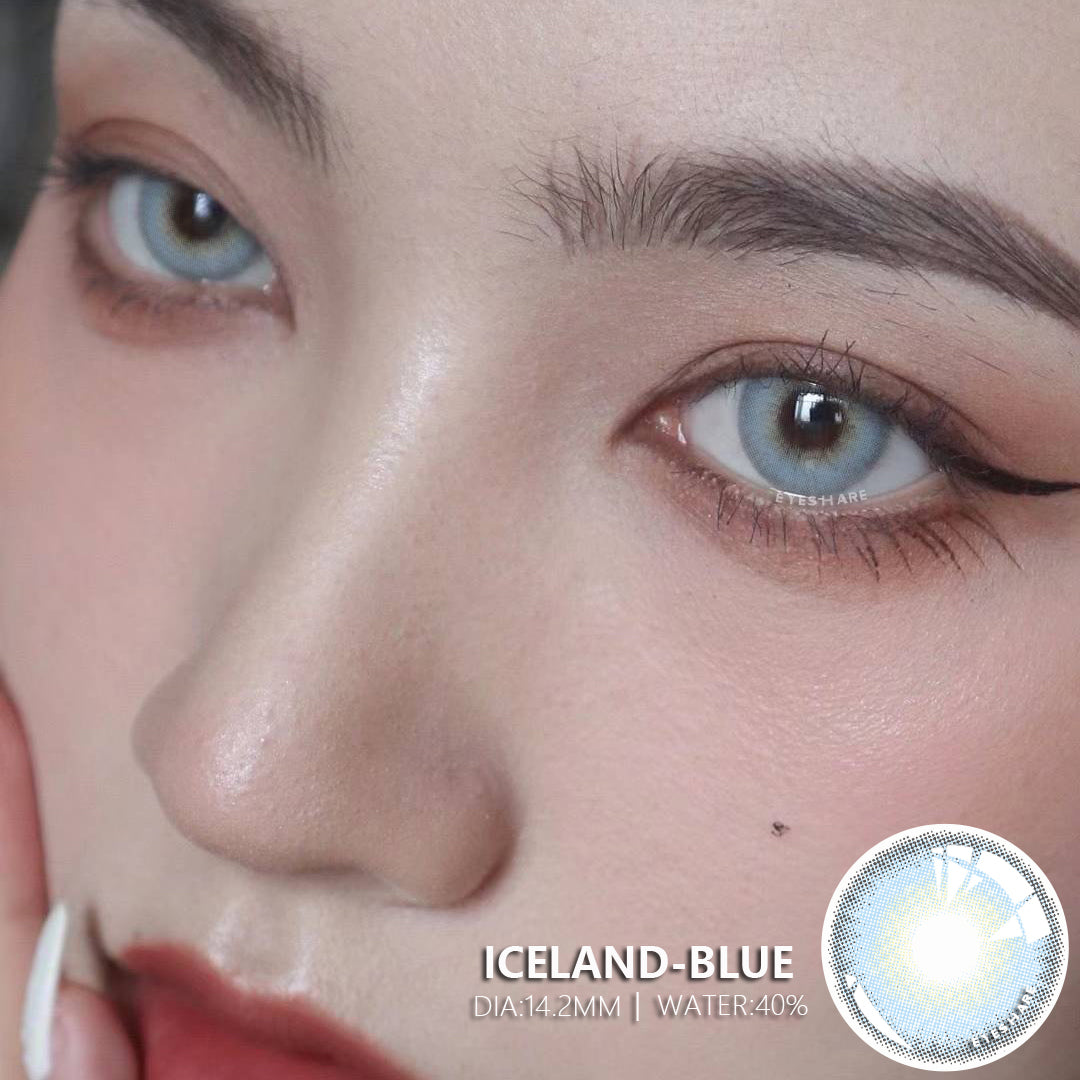 Azul Islandia 14,2 mm 1 par | 1 año