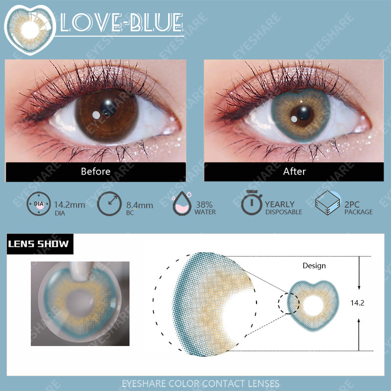 Love Blue 14,2 mm 1 par | 1 año