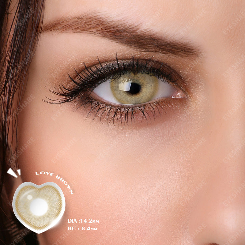 Love Brown 14.2mm 1 Pair | 1 Year