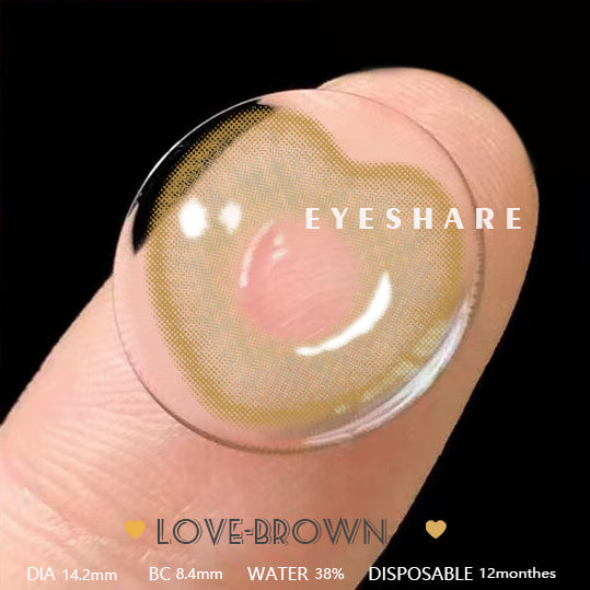 Love Brown 14.2mm 1 Pair | 1 Year