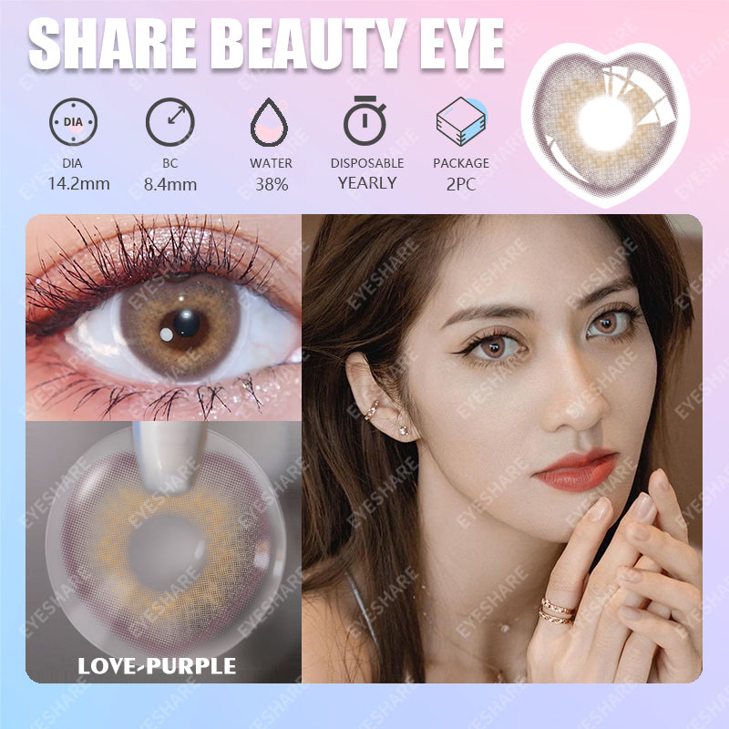 Love Purple 14,2 mm 1 par | 1 año