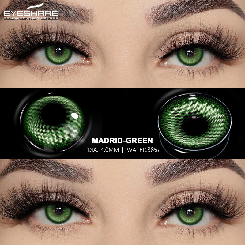 Lentes NEBULA-RED Anime Halloween Cosplay 14.0mm