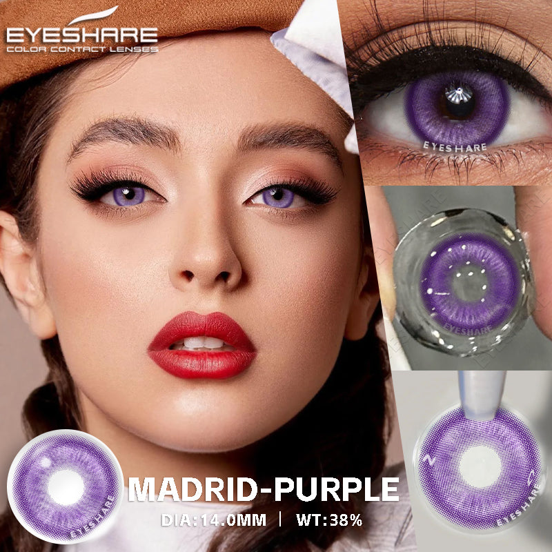Lentes NEBULA-RED Anime Halloween Cosplay 14.0mm