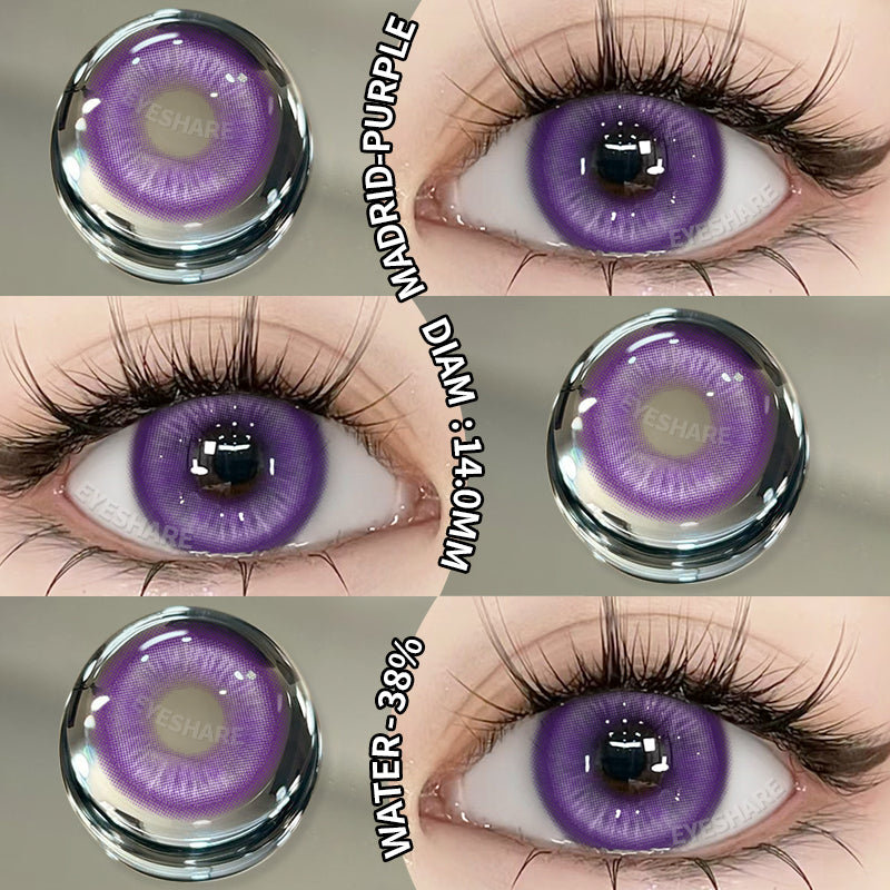 Lentes NEBULA-RED Anime Halloween Cosplay 14.0mm