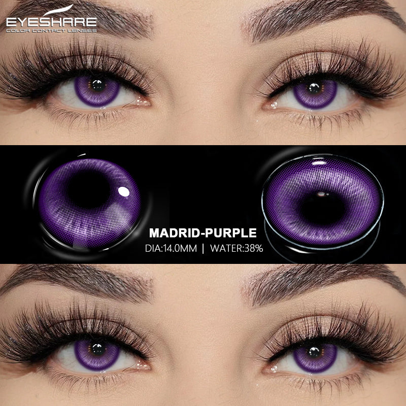 Lentes NEBULA-RED Anime Halloween Cosplay 14.0mm