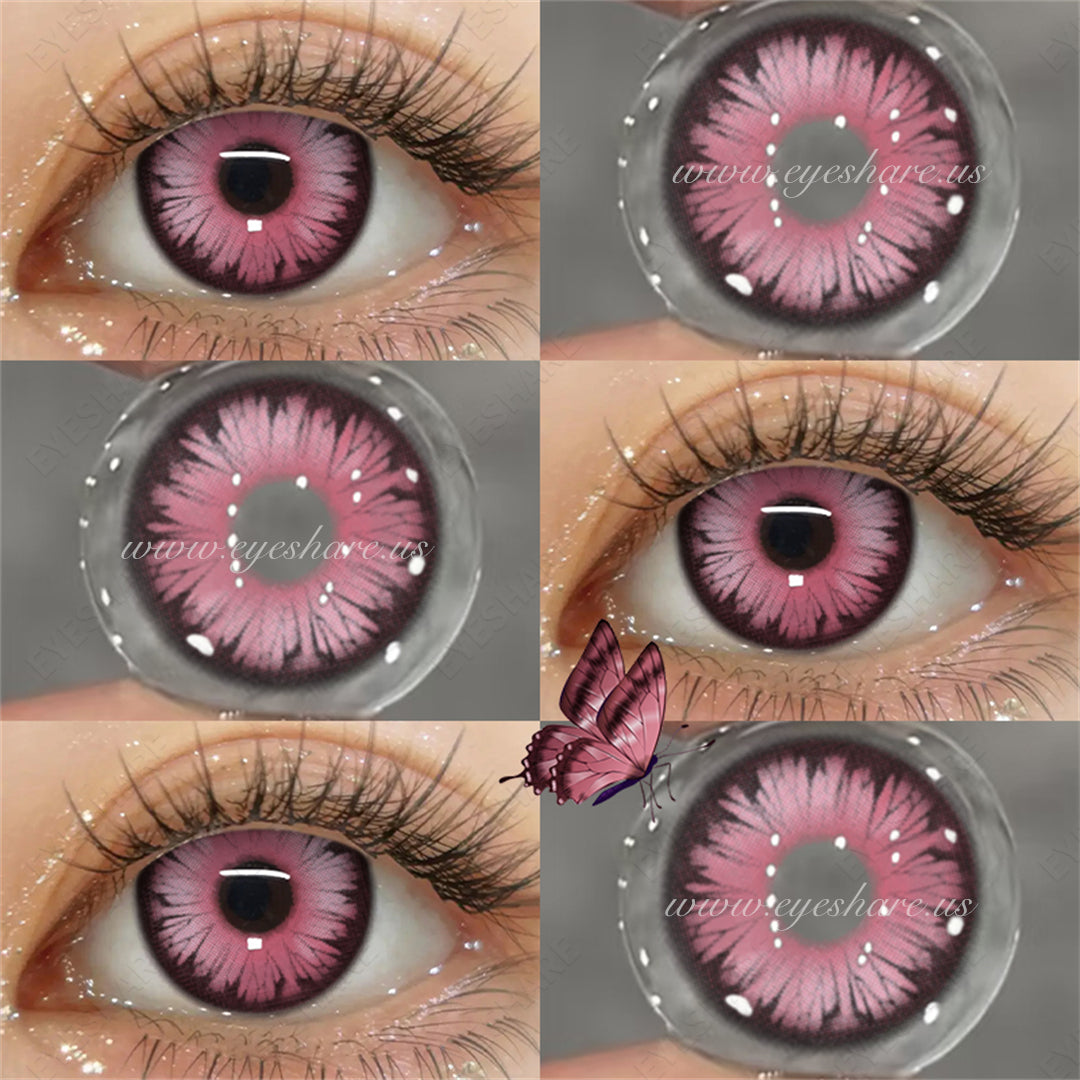 Lentes NEBULA-RED Anime Halloween Cosplay 14.0mm