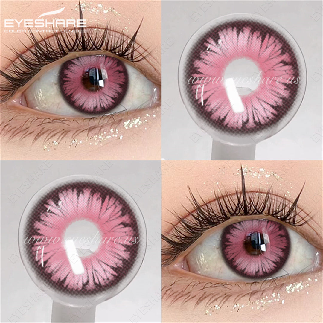 Lentes NEBULA-RED Anime Halloween Cosplay 14.0mm