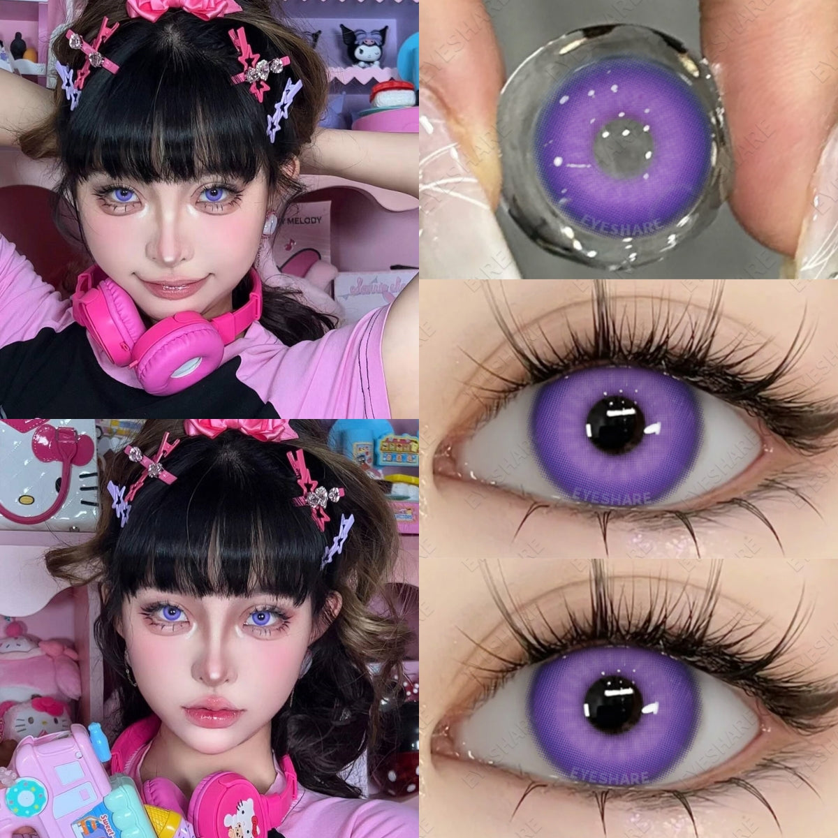 Cosplay Nebula Purple 14,0 mm 1 par | 1 año
