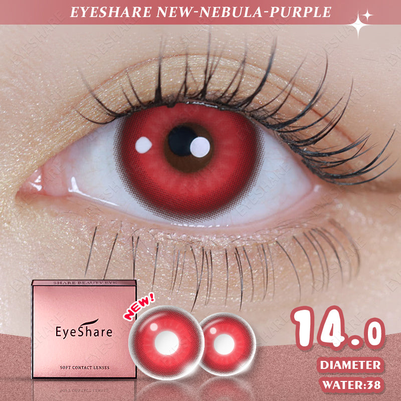 Cosplay Nebula Red 14.0mm 1 Pair | 1 Year