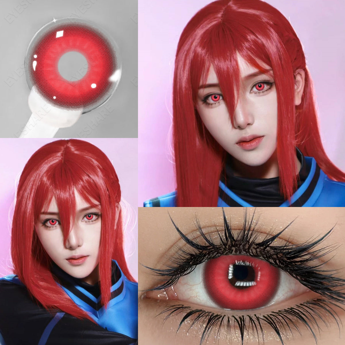 Cosplay Nebula Red 14.0mm 1 Pair | 1 Year