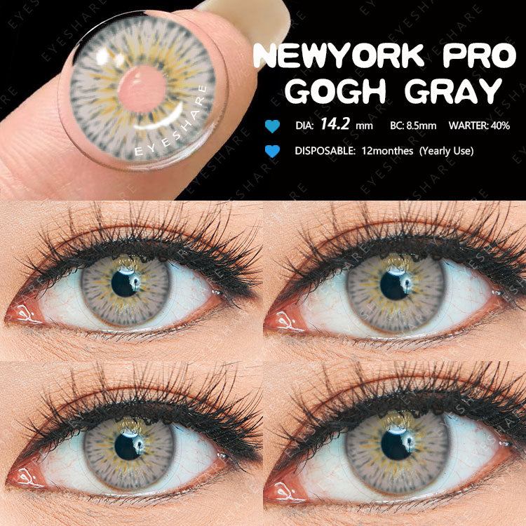 NewYork Gogh Gray 14,2 mm 1 par | 1 año