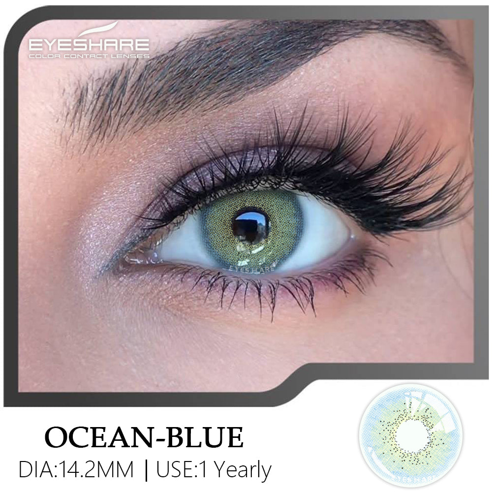 Azul océano, 14,2 mm, 1 par | 1 año