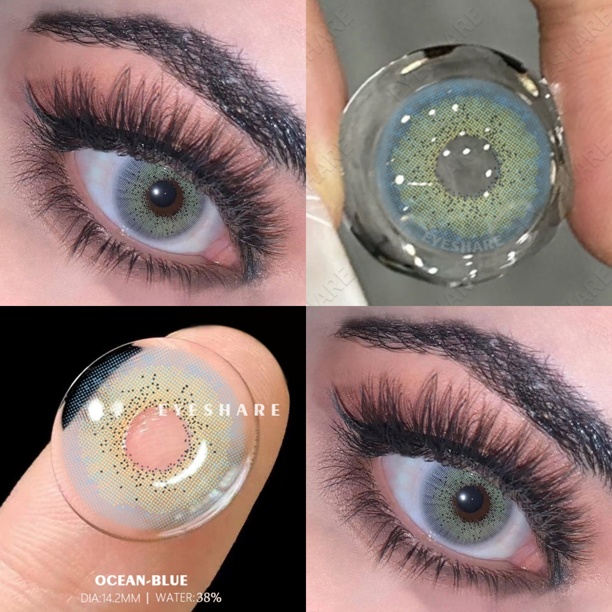 Azul océano, 14,2 mm, 1 par | 1 año