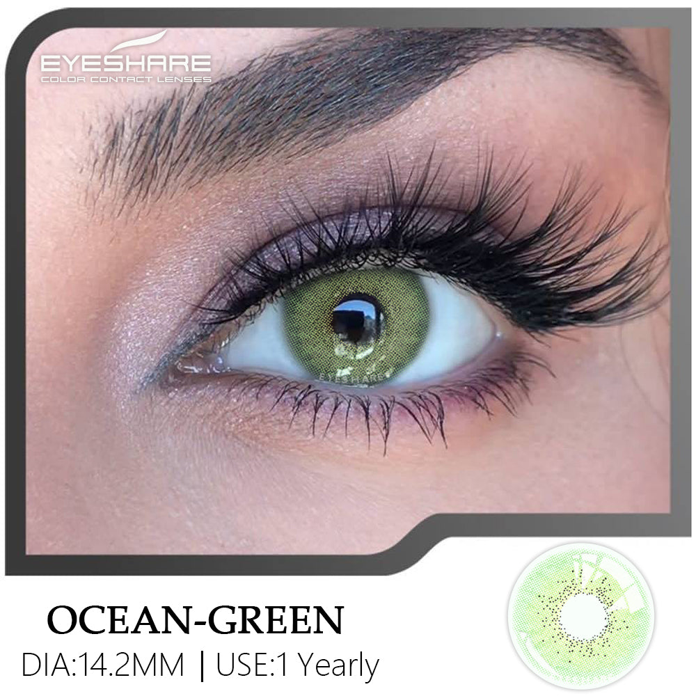 Verde océano, 14,2 mm, 1 par | 1 año