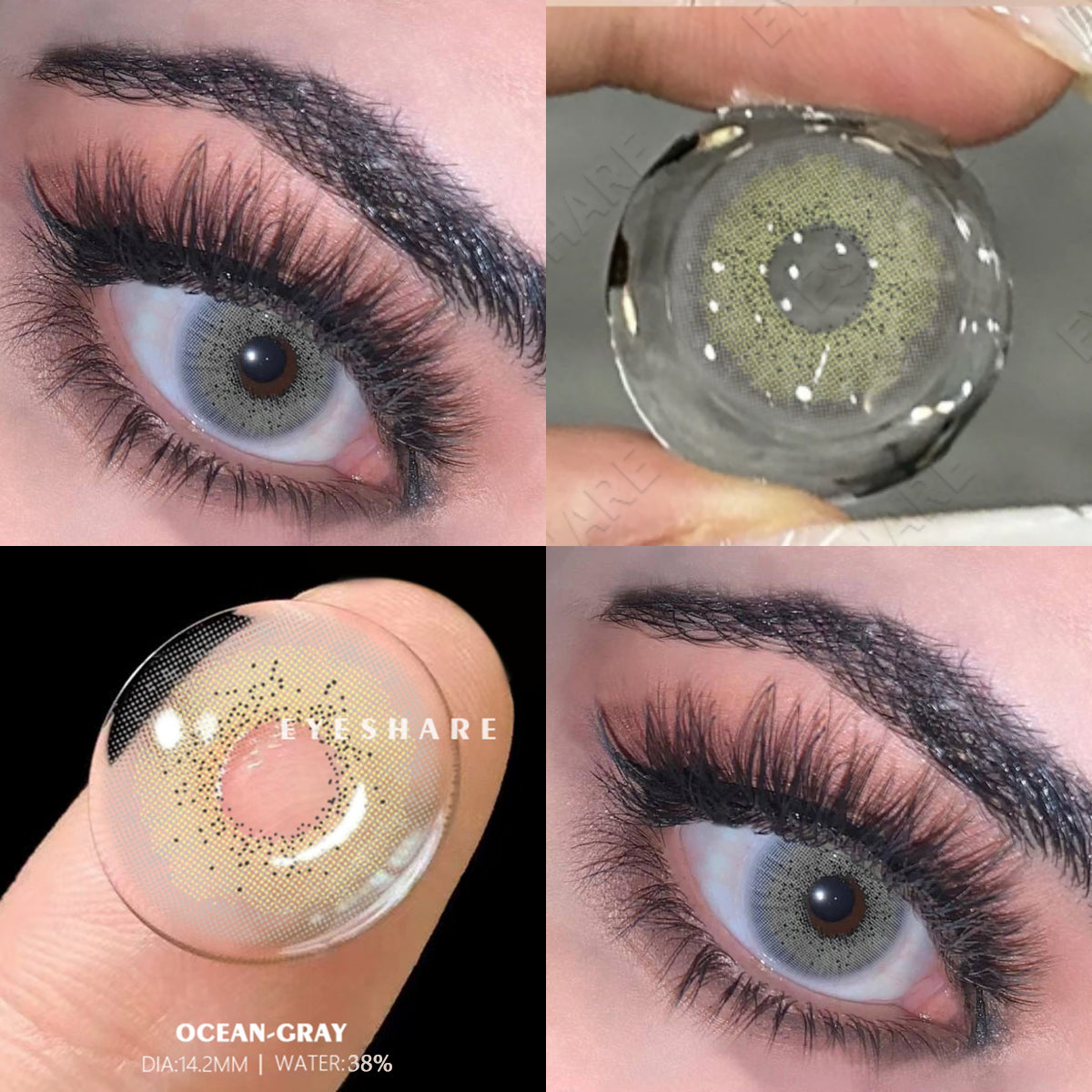 Gris océano, 14,2 mm, 1 par | 1 año