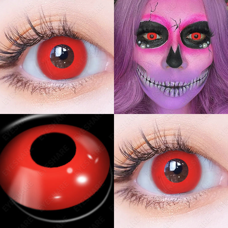 Cosplay Pure Red 14,5 mm 1 par | 1 año