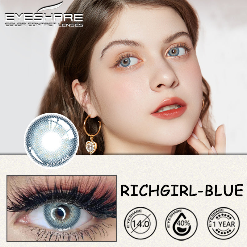 Richgirl Blue 14,0 mm, 1 par, 1 año