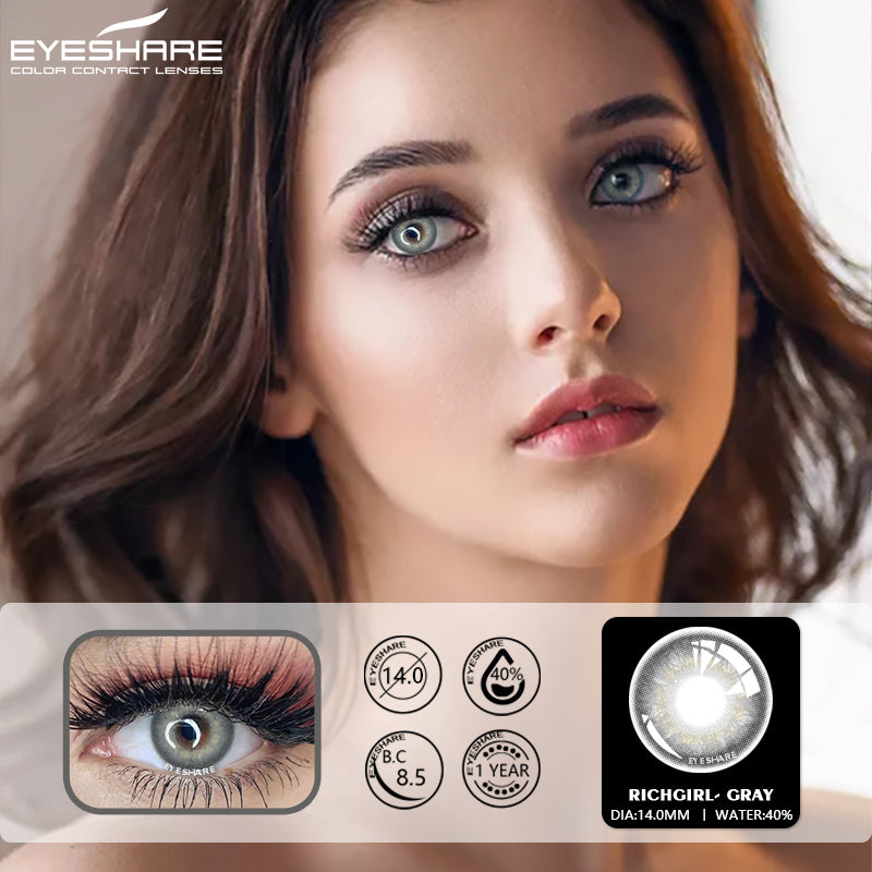 Richgirl Gray 14,0 mm 1 par | 1 año