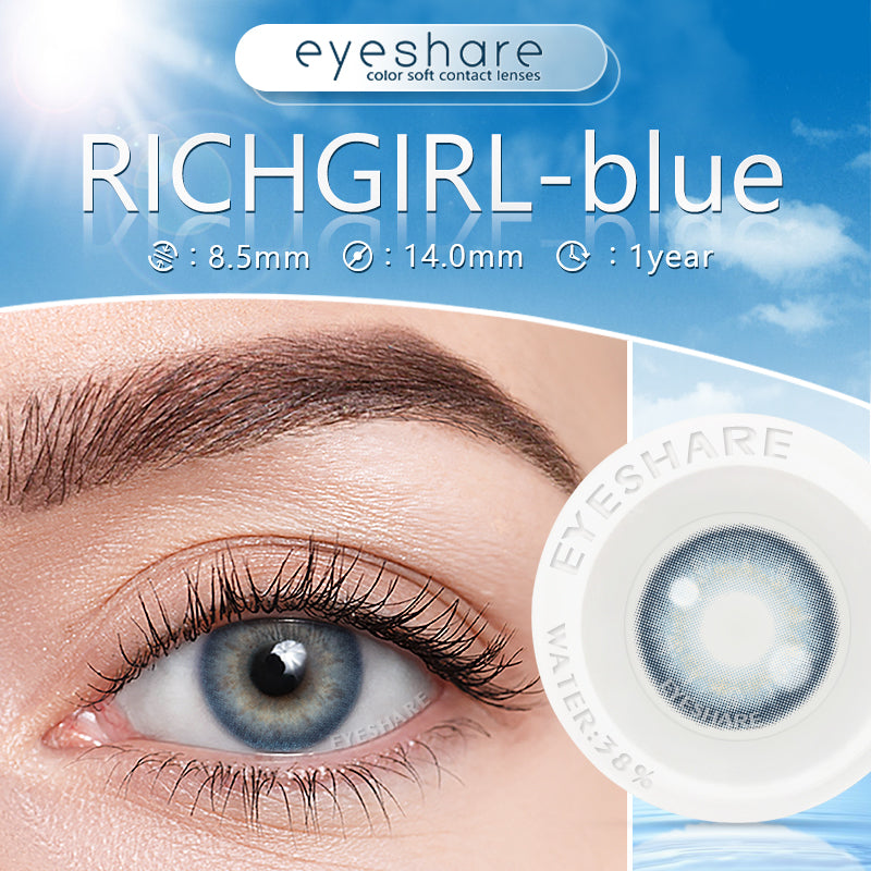 Richgirl Blue 14,0 mm, 1 par, 1 año
