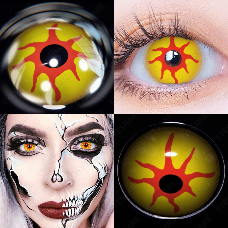Cosplay Scary Yellow 14,5 mm 1 par | 1 año