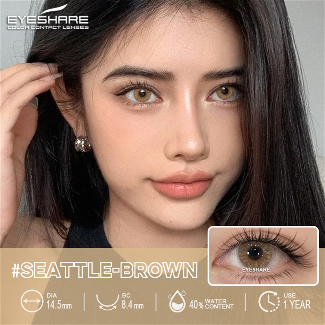 Seattle Brown 14,5 mm, 1 par | 1 año